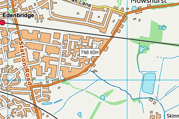 TN8 6DH map - OS VectorMap District (Ordnance Survey)