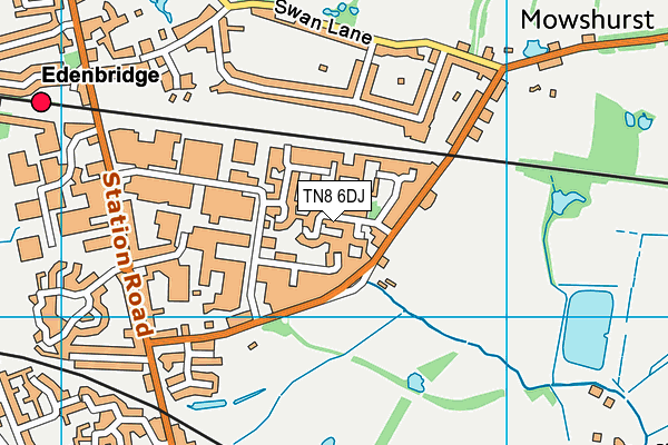 TN8 6DJ map - OS VectorMap District (Ordnance Survey)