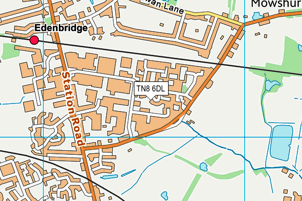 TN8 6DL map - OS VectorMap District (Ordnance Survey)