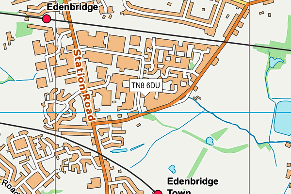 TN8 6DU map - OS VectorMap District (Ordnance Survey)