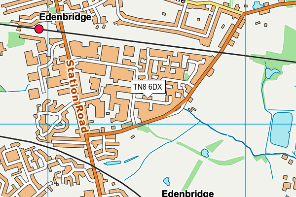 TN8 6DX map - OS VectorMap District (Ordnance Survey)