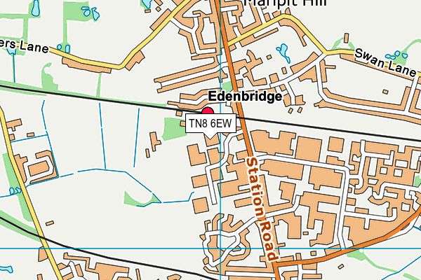 TN8 6EW map - OS VectorMap District (Ordnance Survey)