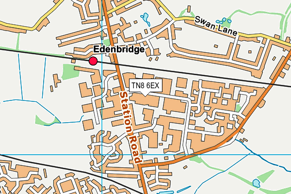 TN8 6EX map - OS VectorMap District (Ordnance Survey)