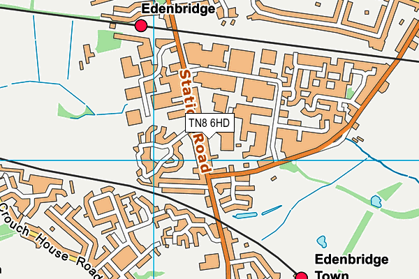 TN8 6HD map - OS VectorMap District (Ordnance Survey)