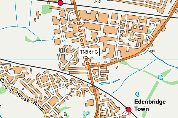 TN8 6HG map - OS VectorMap District (Ordnance Survey)