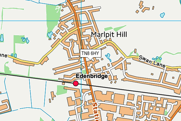 TN8 6HY map - OS VectorMap District (Ordnance Survey)