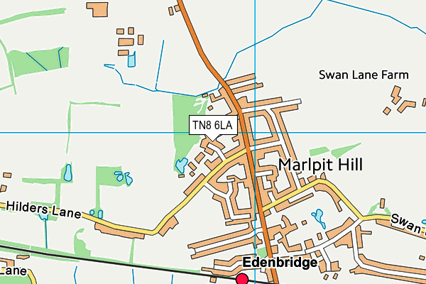 TN8 6LA map - OS VectorMap District (Ordnance Survey)
