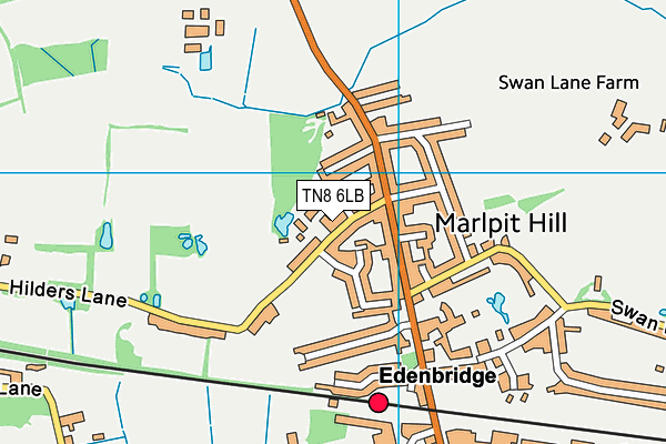 TN8 6LB map - OS VectorMap District (Ordnance Survey)