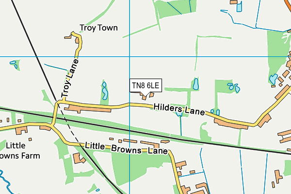 TN8 6LE map - OS VectorMap District (Ordnance Survey)