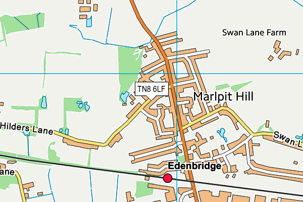 TN8 6LF map - OS VectorMap District (Ordnance Survey)