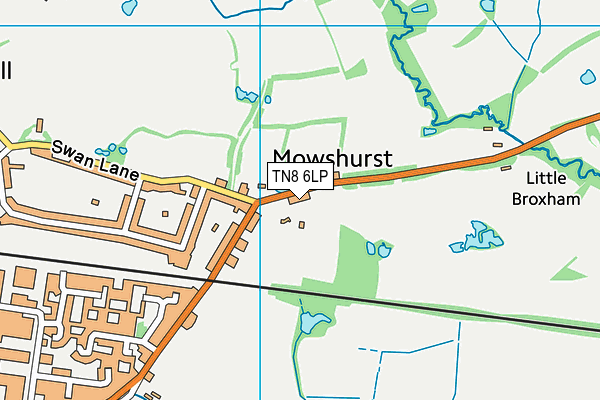 Mowshurst Ground map (TN8 6LP) - OS VectorMap District (Ordnance Survey)