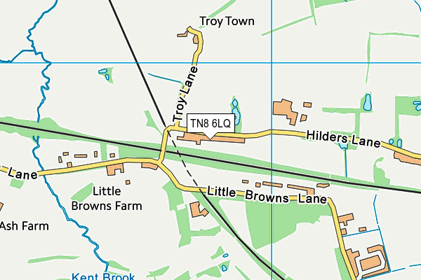 TN8 6LQ map - OS VectorMap District (Ordnance Survey)