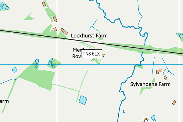 TN8 6LX map - OS VectorMap District (Ordnance Survey)
