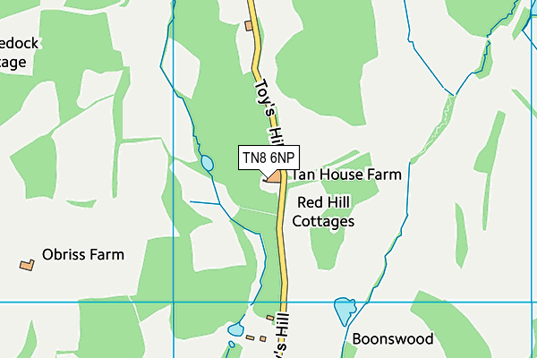 TN8 6NP map - OS VectorMap District (Ordnance Survey)