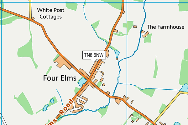 TN8 6NW map - OS VectorMap District (Ordnance Survey)