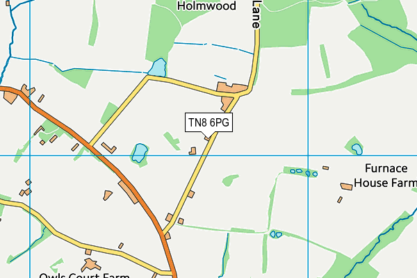 TN8 6PG map - OS VectorMap District (Ordnance Survey)