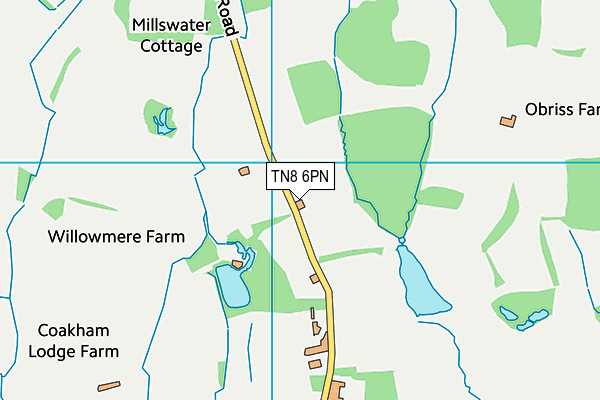 TN8 6PN map - OS VectorMap District (Ordnance Survey)