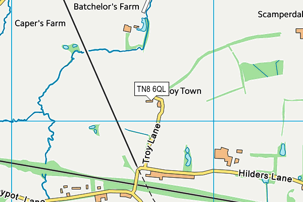 TN8 6QL map - OS VectorMap District (Ordnance Survey)