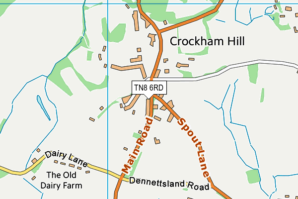 TN8 6RD map - OS VectorMap District (Ordnance Survey)