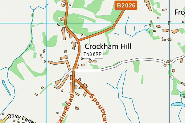 Crockham Hill Church of England Voluntary Controlled Primary School map (TN8 6RP) - OS VectorMap District (Ordnance Survey)