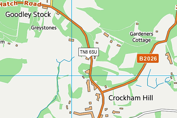 TN8 6SU map - OS VectorMap District (Ordnance Survey)