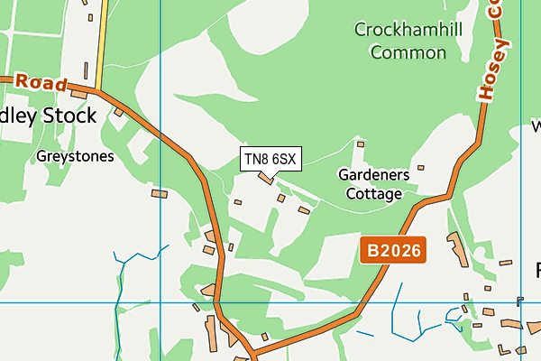 TN8 6SX map - OS VectorMap District (Ordnance Survey)