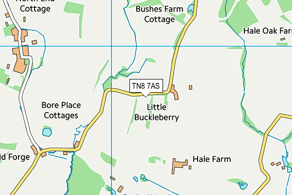 TN8 7AS map - OS VectorMap District (Ordnance Survey)