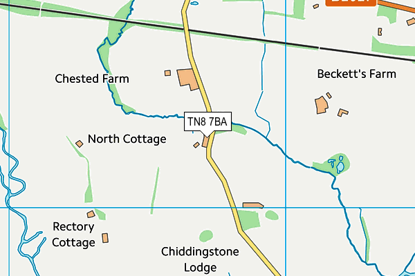 TN8 7BA map - OS VectorMap District (Ordnance Survey)