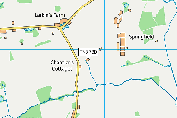 TN8 7BD map - OS VectorMap District (Ordnance Survey)