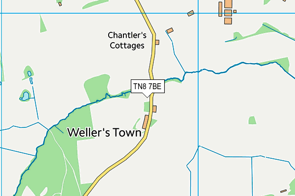 TN8 7BE map - OS VectorMap District (Ordnance Survey)