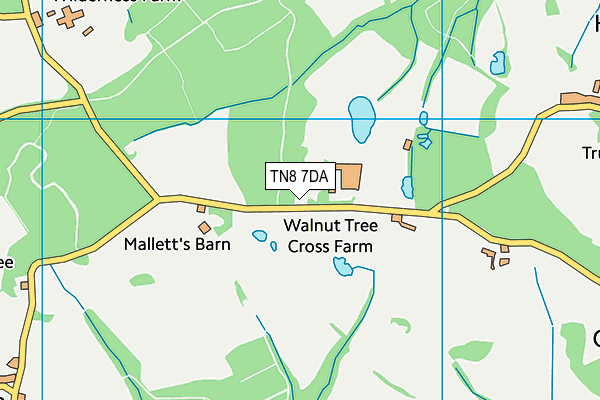 TN8 7DA map - OS VectorMap District (Ordnance Survey)