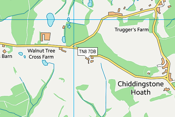TN8 7DB map - OS VectorMap District (Ordnance Survey)
