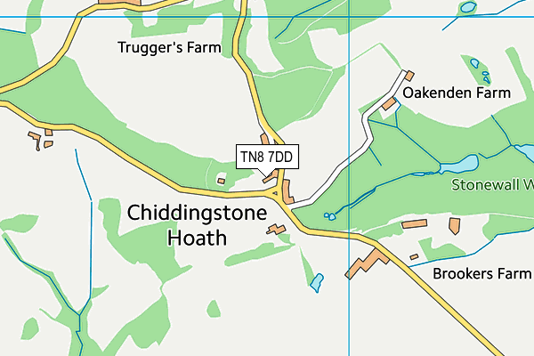 TN8 7DD map - OS VectorMap District (Ordnance Survey)