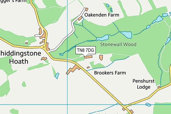 Stonewall Park  map (TN8 7DG) - OS VectorMap District (Ordnance Survey)