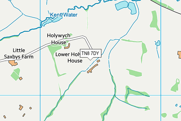 TN8 7DY map - OS VectorMap District (Ordnance Survey)