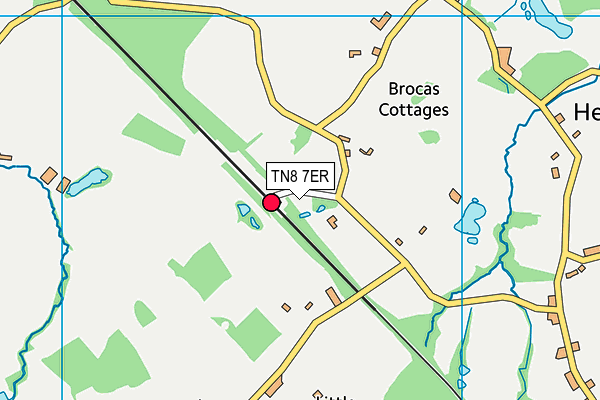 TN8 7ER map - OS VectorMap District (Ordnance Survey)