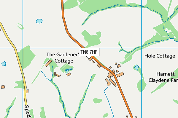 TN8 7HF map - OS VectorMap District (Ordnance Survey)