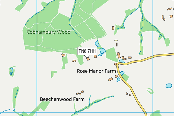 TN8 7HH map - OS VectorMap District (Ordnance Survey)