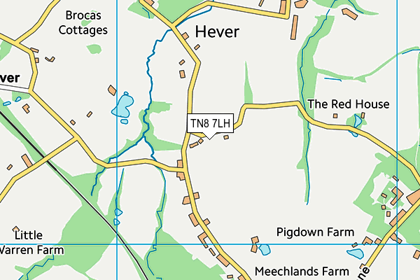 TN8 7LH map - OS VectorMap District (Ordnance Survey)