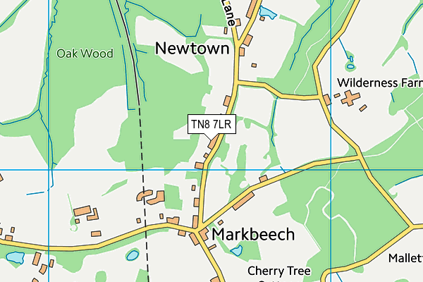 TN8 7LR map - OS VectorMap District (Ordnance Survey)