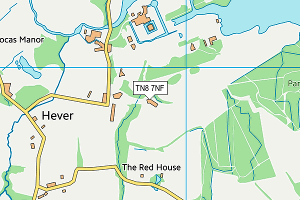 TN8 7NF map - OS VectorMap District (Ordnance Survey)