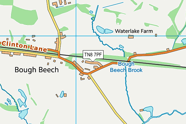TN8 7PF map - OS VectorMap District (Ordnance Survey)