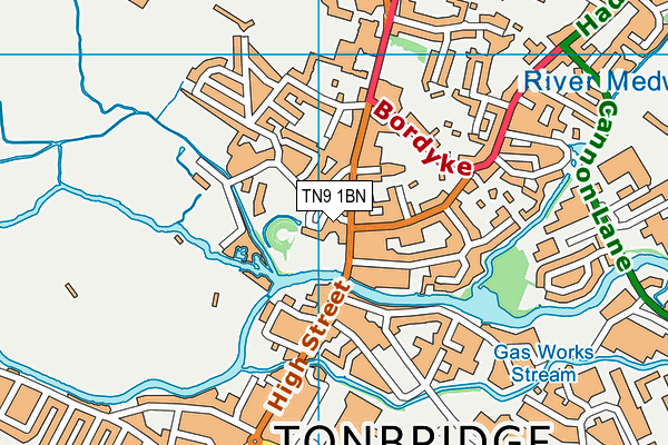 TN9 1BN map - OS VectorMap District (Ordnance Survey)