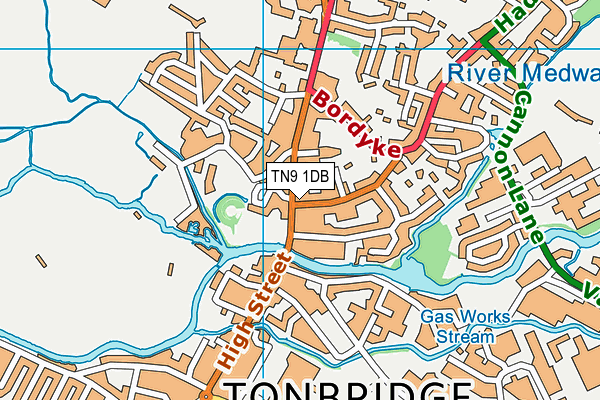 TN9 1DB map - OS VectorMap District (Ordnance Survey)