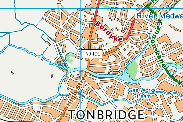 TN9 1DL map - OS VectorMap District (Ordnance Survey)