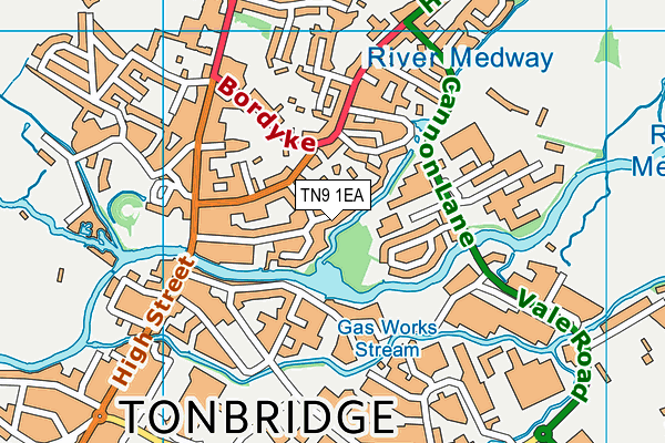 TN9 1EA map - OS VectorMap District (Ordnance Survey)