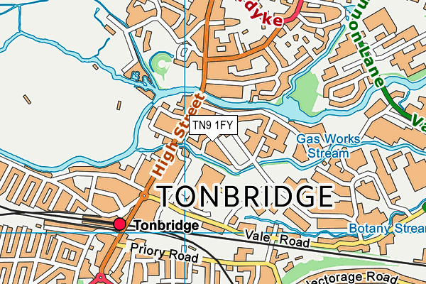 TN9 1FY map - OS VectorMap District (Ordnance Survey)