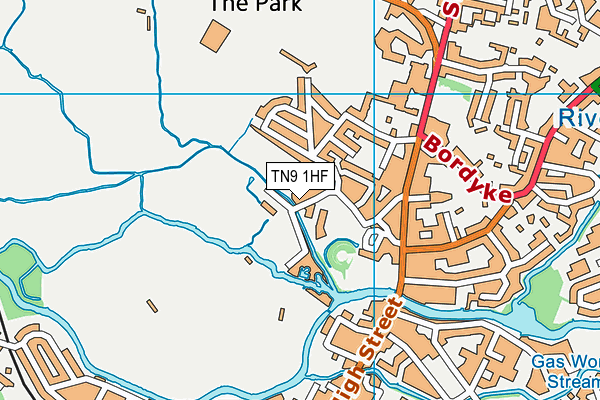 TN9 1HF map - OS VectorMap District (Ordnance Survey)