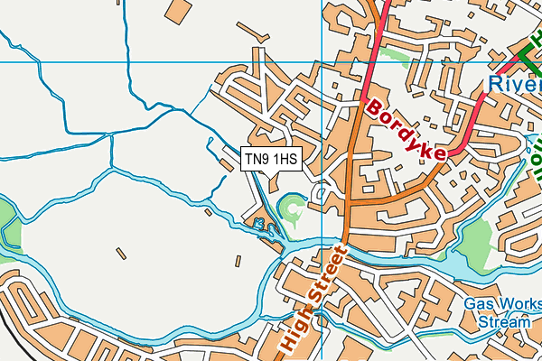 TN9 1HS map - OS VectorMap District (Ordnance Survey)