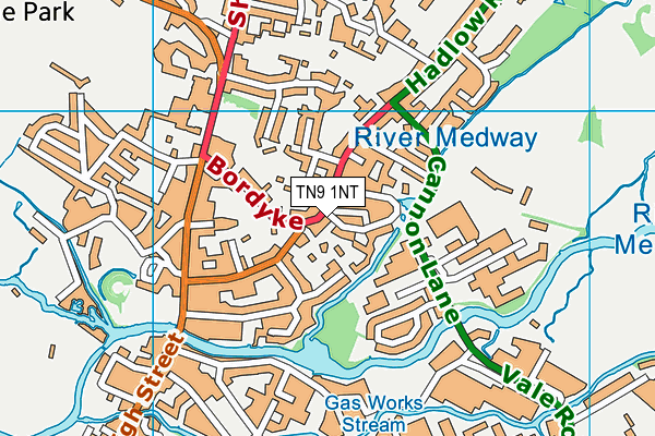 TN9 1NT map - OS VectorMap District (Ordnance Survey)